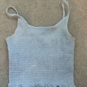 xs hollister blue tank